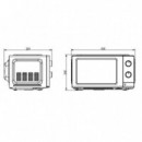 SVAN SMW19700 Microondas 19L 700W Blanco