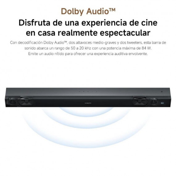 Barra de Sonido XIAOMI Sound Bar Pro 2.0 84W BLUETOOTH y Dolby Audio