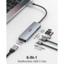 Hub USB-C ONEMAX 6 en 1 Multi-puerto