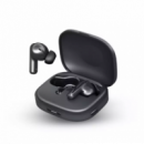 Auriculares KSIX Inalámbricos con Ia, Traducción, Anc, Enc, Autonomía 20+6H, Asistente de Voz, Negro (BTW07N)