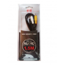 Cable de Audio/video WOOX 1.5M 3.5MM a 3RCA (WB2872)