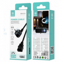 Cable de Alimentación IKREA PVC 3 Pines 1.2M Negro WB1374