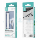 Adaptador IKREA Hub 4 en 1 Tipo-c a USB 3.0 X 1 + USB 2.0 X 3 Plata (WG7102)