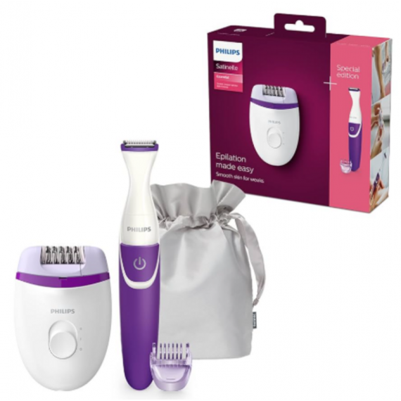 Depiladora Philips Series 5000 Wet & Dry 2 en 1 Blanco/Morado BRP505/00
