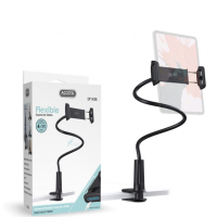 Soporte ACCETEL Flexible para Móvil y Tablet 4-11 Pulgadas 360° SP143B Negro
