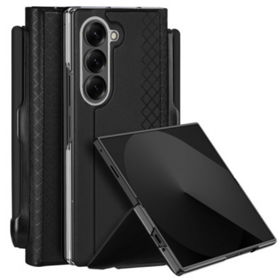 Funda Dux Ducis Skin X Pro para Samsung Galaxy Z Fold 5 con Soporte para Bolígrafo, Negro