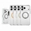 Carcasa ACCETEL Orbit Magsafe con Aro Giratorio y Soporte para Iphone 13 - Iphone 17 Pro Max