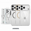 Carcasa ACCETEL Frame Antigolpe con Aro de Aluminio, Soporte y Magsafe para Iphone 13 hasta Iphone 17 Pro Max