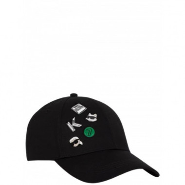 KARL LAGERFELD - Ikon Multi Pin Cap - 999 - B1W33019/999