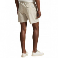 Polo RALPH LAUREN - Traveler-mid-trunk - Coastal Beige Seersucker - 710957784010/COASTAL Beige Seersucker