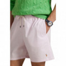 Polo RALPH LAUREN - Traveler-mid-trunk - Carmel Pink Seersucker - 710957784004/CARMEL Pink Seersucker