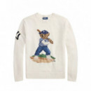 Polo RALPH LAUREN - Sweater-pullover - Deckwash White Combo - 710B15087001/DECKWASH White Combo