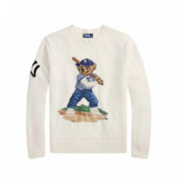 Polo RALPH LAUREN - Sweater-pullover - Deckwash White Combo - 710B15087001/DECKWASH White Combo