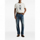 Polo RALPH LAUREN - Knit-t-shirt - Nevis Denim Bear - 710B14615001/NEVIS Denim Bear