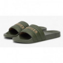 TOMMY HILFIGER - Hilfiger Pad Perf Pool Slide - M1Q - F|FM0FM05709/M1Q