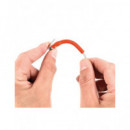 NIMO Cable de Red RJ45 M/M U/UTP Cat 6A Cobre Moldeable 1.5Mtr Blanco Rojo WIR1815