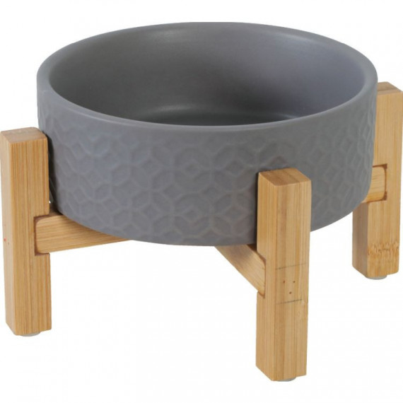 ZOLUX Perro Comedero Cerámico Keramo Gris 300 Ml