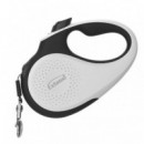 ICA Perro Correa Extensible Bicolor Blanca S 15 Kg