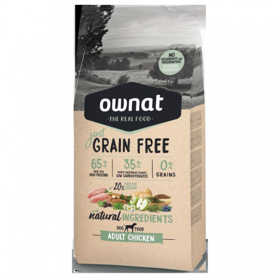 OWNAT Perro Adulto Just Pollo 14 Kg