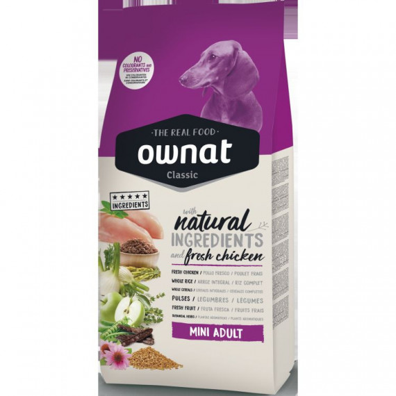OWNAT Perro Adulto Mini Classic 4 Kg