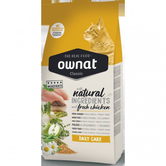 OWNAT Gato Adulto Classic Daily Care 15 Kg