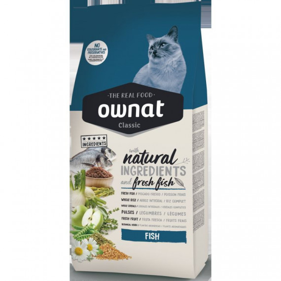 OWNAT Gato Adulto Classic Pescado 4 Kg