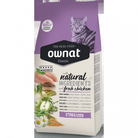 OWNAT gato adulto esterilizado Classic 4 kg