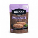 OWNAT Gato Adulto Esterilizado Pollo y Salmon Pouch 85 Gr