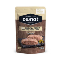 OWNAT Gato Adulto Esterilizado Pollo y Pavo Pouch 85 Gr