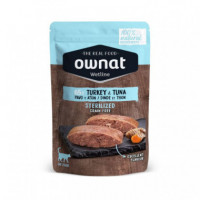 OWNAT Gato Adulto Esterilizado Pavo y Atun Pouch 85 Gr