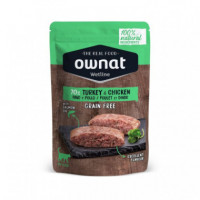 OWNAT Gato Adulto Pavo y Pollo Pouch 85 Gr