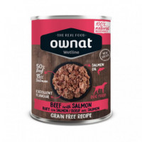 OWNAT Perro Adulto Buey y Salmon Lata 395 Gr