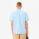 Camisa Oxford Regular Fit de Manga Corta  LACOSTE