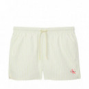 Bañador Corto con Cordón - Ck Monograma  CALVIN KLEIN