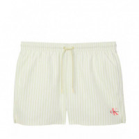 Bañador Corto con Cordón - Ck Monograma  CALVIN KLEIN