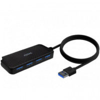 AISENS Hub USB de USB 3.0 a 4 Puertos 3.0 A106-0714 60 Cm