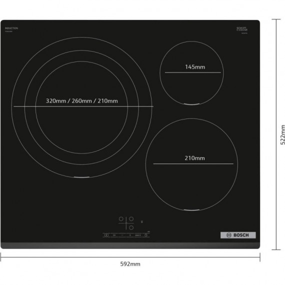 BOSCH PID631BB5E Encimera 3 Fuegos Inducción - Guanxe Atlantic Marketplace