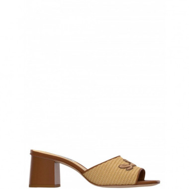 KARL LAGERFELD - Plaza Ii Raffia Signia Slide - Jnt - KL32400A/JNT