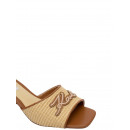 KARL LAGERFELD - Plaza Ii Raffia Signia Slide - Jnt - KL32400A/JNT
