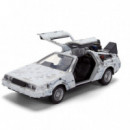 Replica Delorean Efecto Hielo Time Machine 40TH Anniversary Regreso Al Futuro  JADA