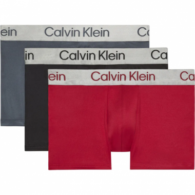 3PACK Boxer CALVIN KLEIN (rojo,negro,gris)