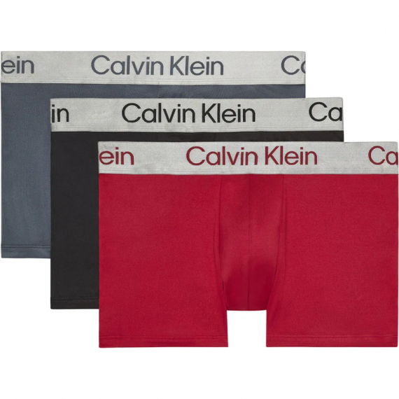 3PACK Boxer CALVIN KLEIN (rojo,negro,gris)