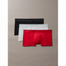 3PACK Boxer CALVIN KLEIN (rojo,negro,gris)