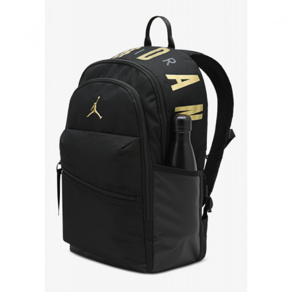 Mochilajordan Air Patrol Backpack Gold Negro  JORDAN AIR