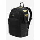 Mochilajordan Air Patrol Backpack Gold Negro  JORDAN AIR