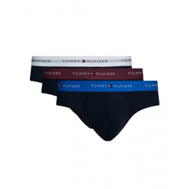 3PACK Boxer TOMMY HILFIGER (blanco, Azul, Vino)