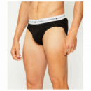 3PACK Slip TOMMY HILFIGER Negros Cintura Blanca