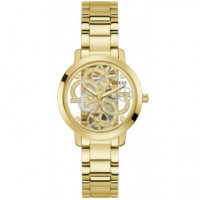 Reloj Quatro Clear Dorado  GUESS