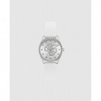 Reloj Ava C/ Silicona Blanca  GUESS