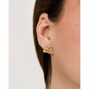 Pendientes Love Bites Dorado  GUESS